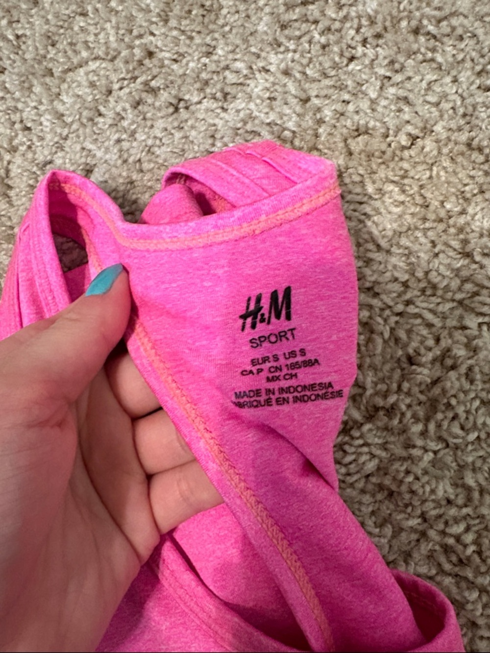 H&M Neon Pink Racerback Tank - Picture 3 of 3